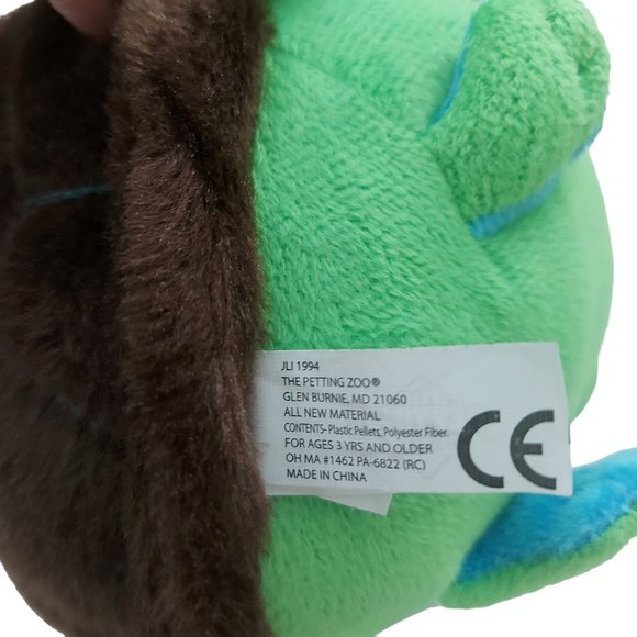 The Petting Zoo/Maitoi Turtle And Teddy Bear Animal Stuffed Plushies Set of Two - Picture 11 of 12